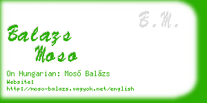 balazs moso business card